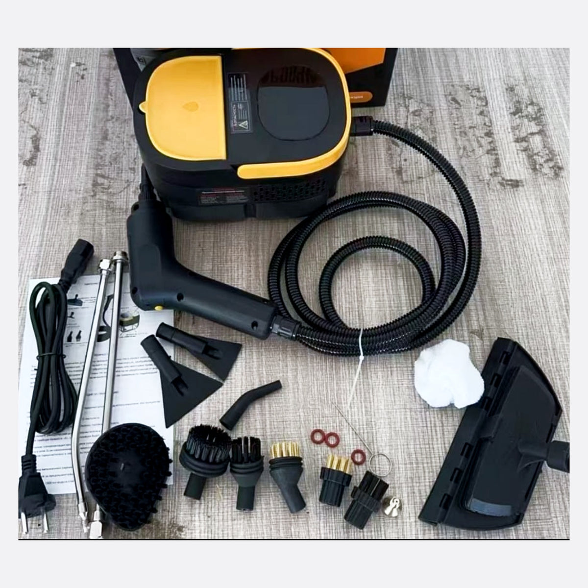 Aparat de Curățat cu Abur 2500W – 15 Accesorii Incluse